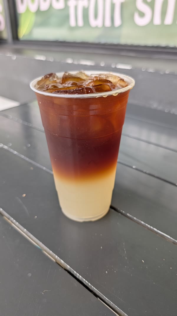 Beautiful gradient iced tea