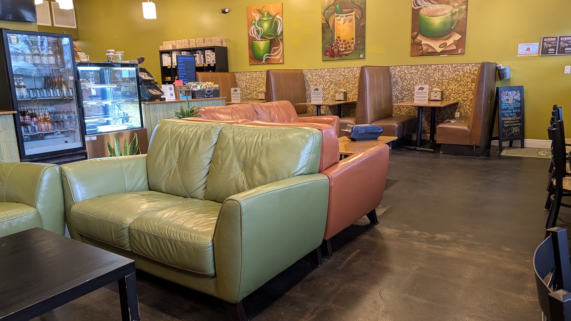 Cozy lounge seating at specialTEA